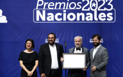 Presidente de la República Gabriel Boric lidera la ceremonia de entrega de Premios Nacionales 2023.