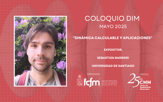 Coloquio DIM: Sebastián Barbieri expone sobre dinámica calculable y sus aplicaciones