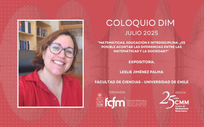 Coloquio DIM: Leslie Jiménez reflexiona sobre matemáticas, educación e interdisciplina