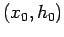 $(x_{0},h_{0})$