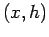 $(x,h)$