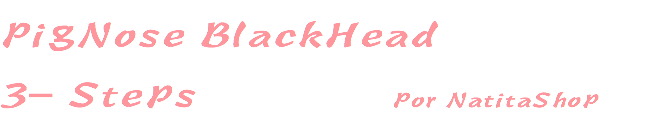 PigNose BlackHead
3- Steps Por NatitaShop