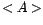 $ <A>$