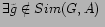 $ \exists \tilde{g} \notin Sim(G,A) \ $